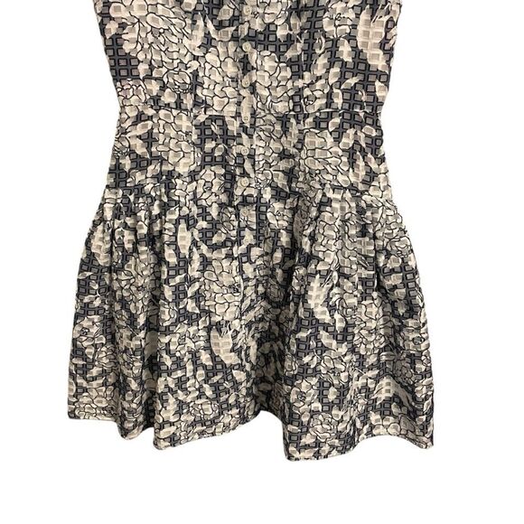 Betsey Johnson Sleeveless Button Down Fit & Flare Dress Navy White Size 4 - Picture 5 of 9